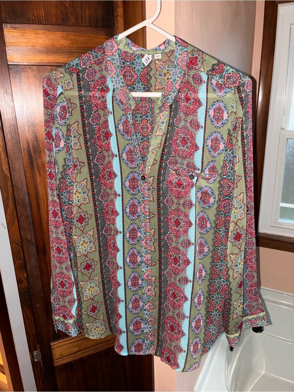 KUT from the Kloth Multicolor Jasmine Chiffon Button-Up Shirt